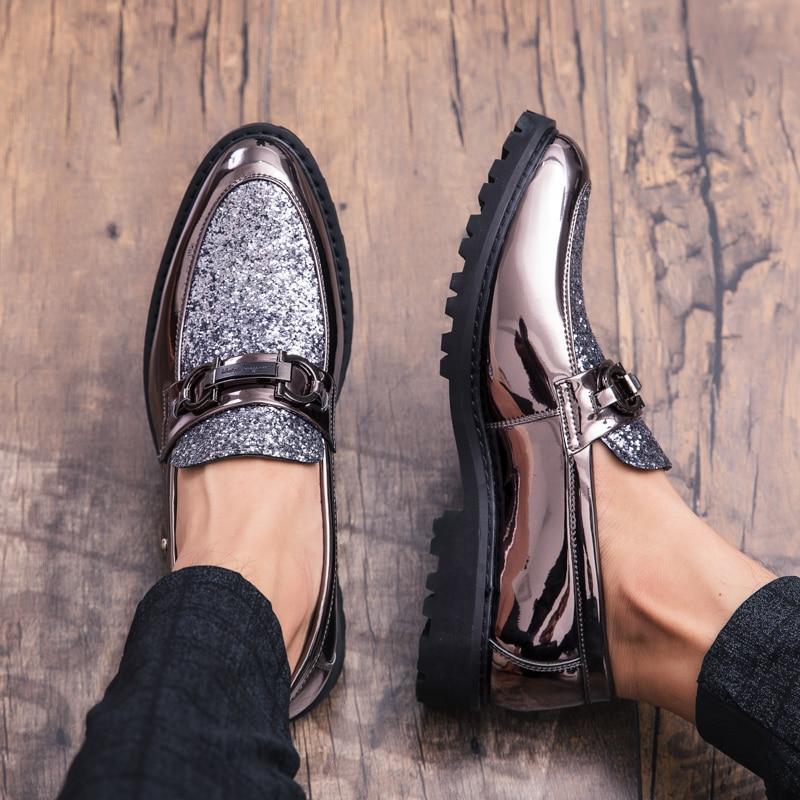 Luxury Business Men Dress Shoes Thick Bottom Leather