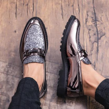 Luxury Business Men Dress Shoes Thick Bottom Leather