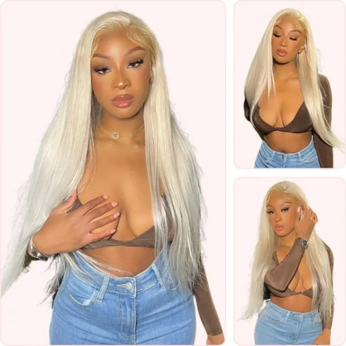 Donmily 613 Color Wigs 100% Human Hair 13X4 Lace Front Wigs Blonde Straight Wigs