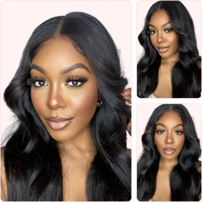 Donmily Glueless Body Wave V Part Wig Upgrade Rose Net More Breathable Hollow Out Wig
