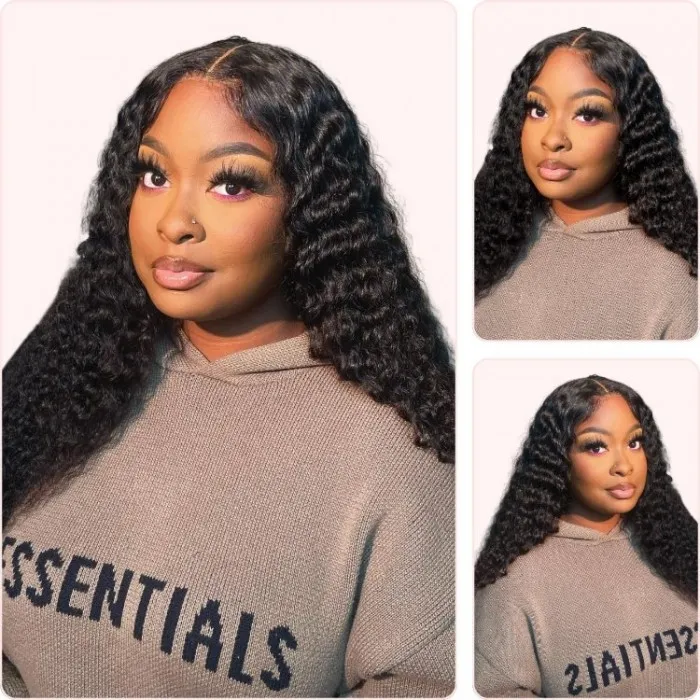 Donmily Glueless Deep Wave HD Lace Wig 5*5 Lace Closure Wig High Density Full and Thick