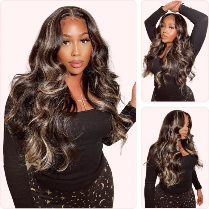 Donmily Hair Affordable Body Wave 13x4 Lace Frontal Wigs 100% Virgin Hair Realistic Human Hair Wigs For Women 150% Density