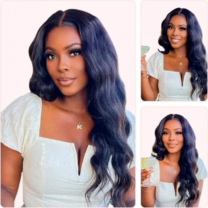 Donmily Affordable Glueless V Part Wig Body Wave Upgraded U Part Human Hair Wig For Small Head