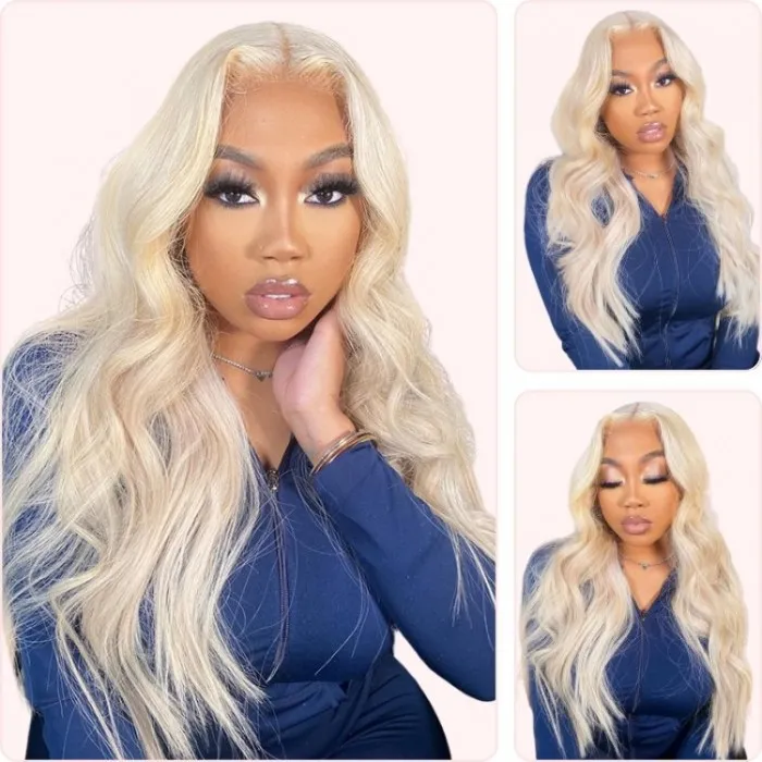 Donmily Invisible HD Lace 613 Blonde 13x4 Lace Front Body Wave Wig
