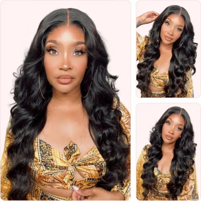 Donmily HD 13x4 Lace Front Body Wave Transparent Lace Huamn Hair Wig With Natural Color