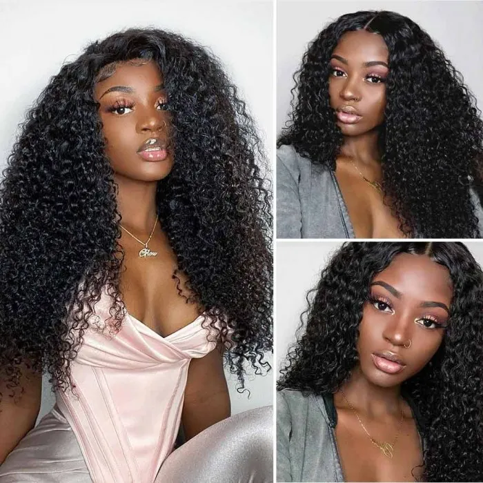 Donmily Jerry Curly 13x4 Lace Front Wig 180% Density