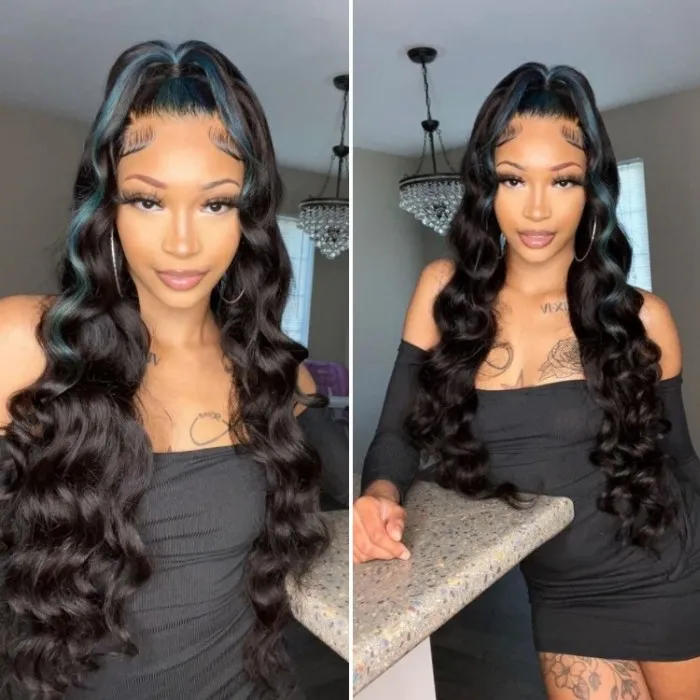 Donmily Body Wave HD Invisible 5x5 Lace Closure Human Hair Wigs 200% Density Natural Color Pre Plucked