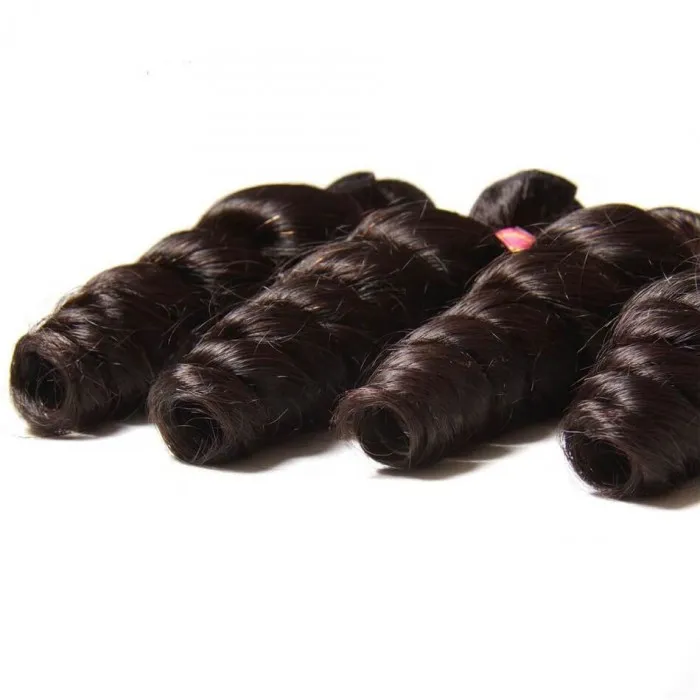 Donmily 3 Bundles Loose Wave With Free Part Lace Closure