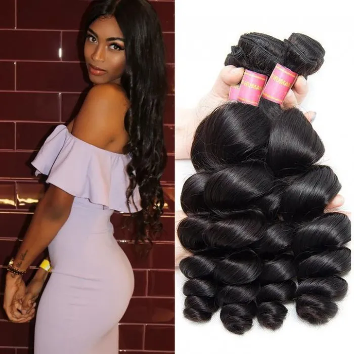 Brazilian 3 Bundle Deals Loose Wave Human Virgin Hair