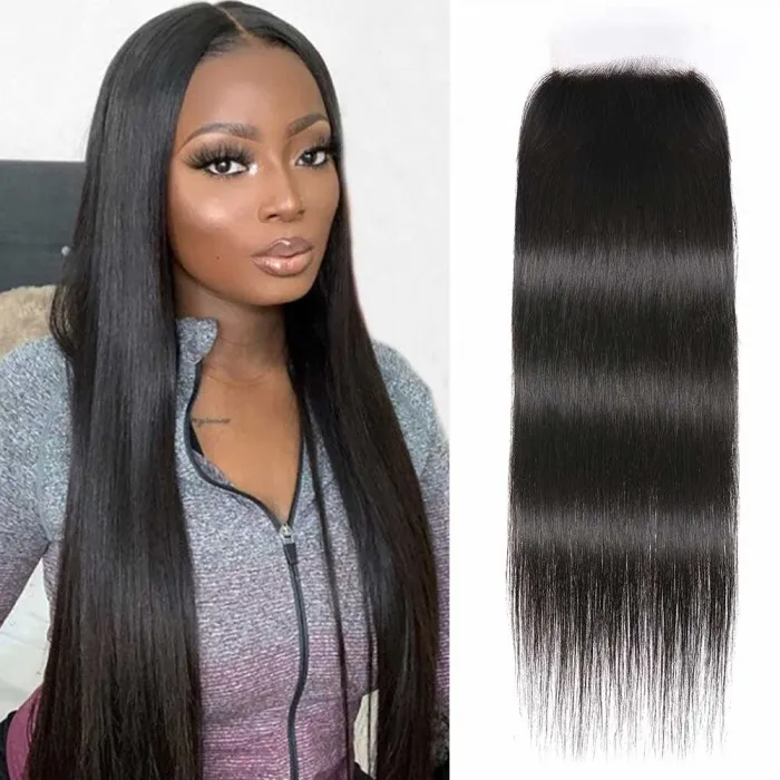 Donmily 1 Piece 5*5 HD Lace Closure Straight Hair Lace Closure 100% Human Hair