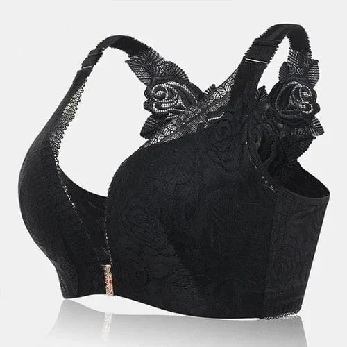 🎁Hot sale 49% OFF🎁-Rose Embroidery Front Closure Wirefree Bra