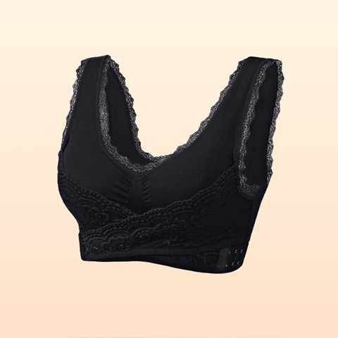 Buckle Bra – Comfy Corset Bra Front Cross Side Buckle Lace Bras