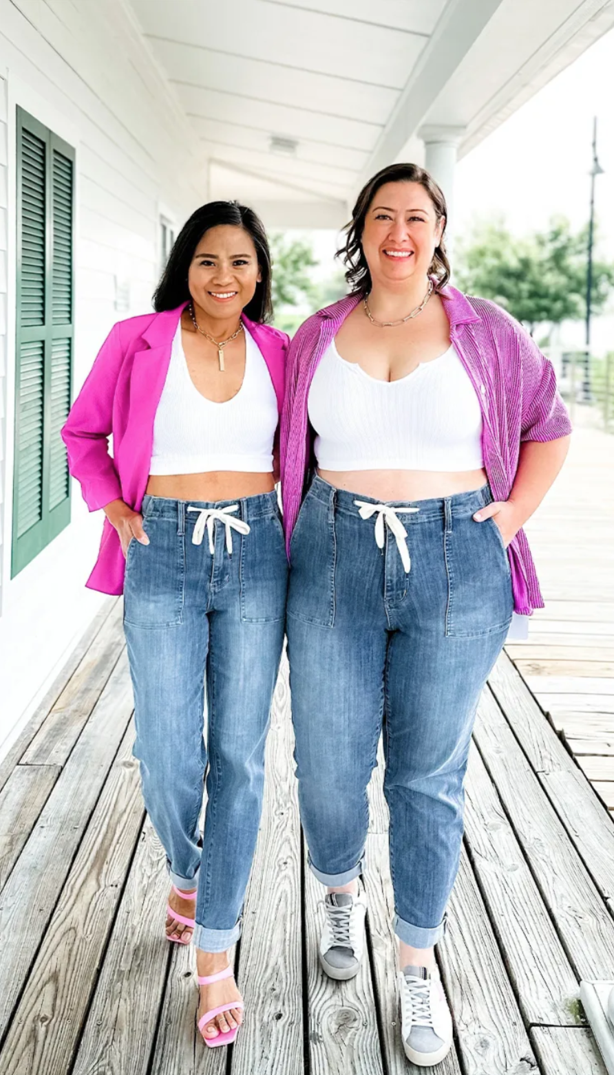 JUDY BLUE PULL ON DENIM JOGGERS