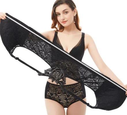 🎁Hot sale 49% OFF🎁-Rose Embroidery Front Closure Wirefree Bra