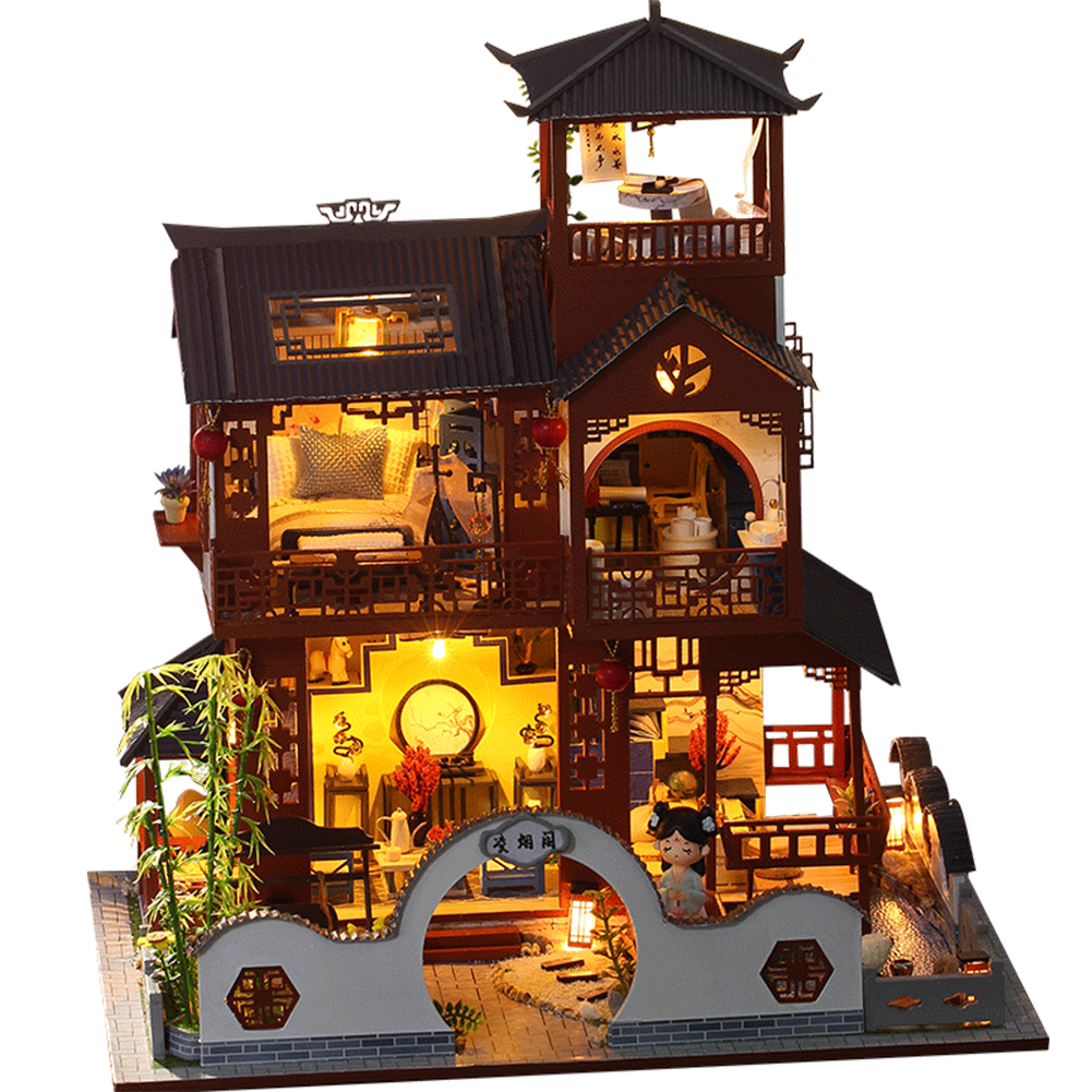 KNOW ME Smokey Pavillion DIY Miniature House Kit