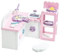 KNOW ME Meow Meow Kitchen DIY Miniature House Kit
