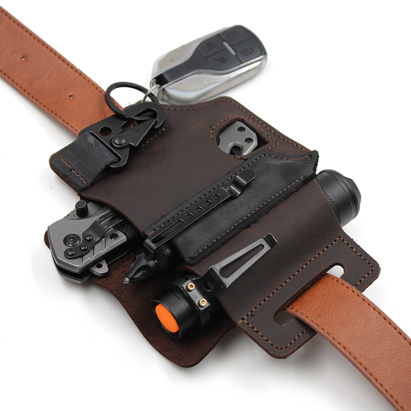 Tactical Multi Tool Belt Leather Bag🔥