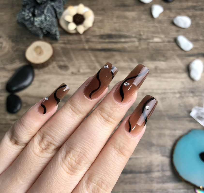 38 Best Brown Nail Designs to Copy for Fall  atinydreamer