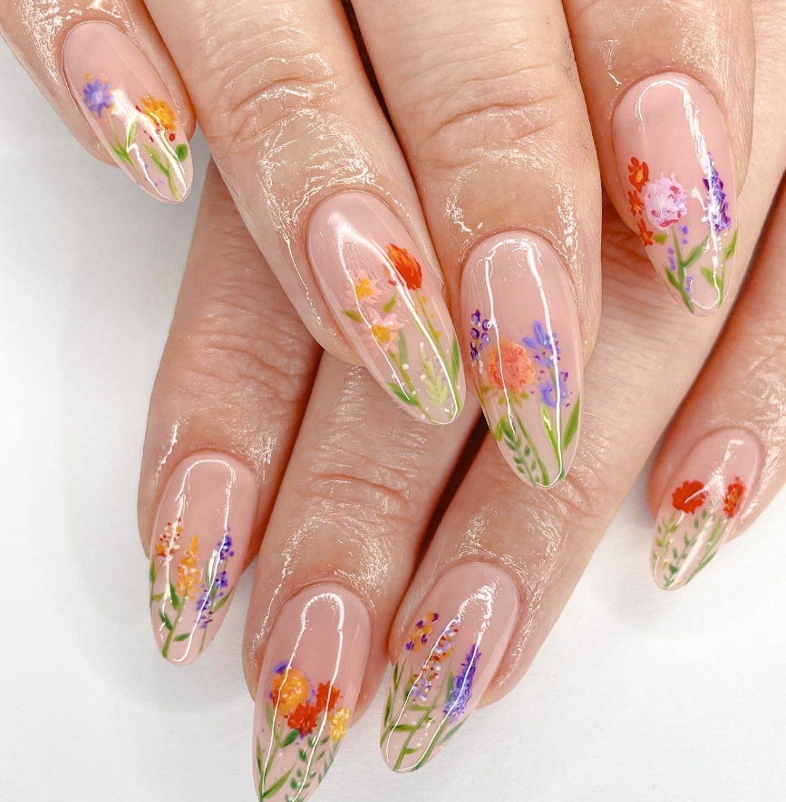 25 Flower Nail Designs to Rock No Matter the Season