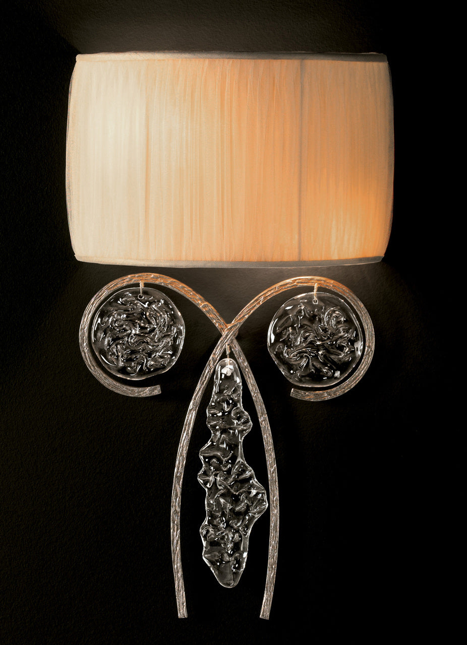 Classic Lighting 10042 SF Celeste Artistic Wall Sconce in Silver Frost (Imported from Portugal)