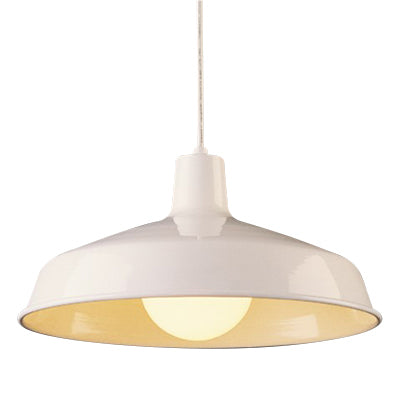Trans Globe Lighting 1100 WH 15.5" Indoor White Industrial Pendant
