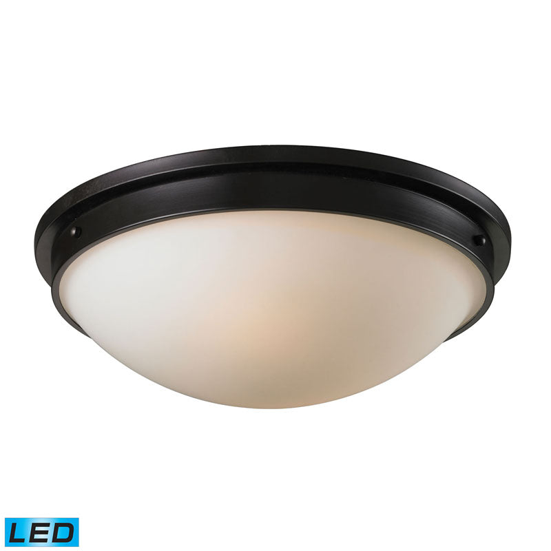 ELK Lighting 11451-2-LED Flush Mounts 2 Light Flushmount in Oiled Bronze (LED)