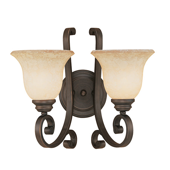 Millennium Lighting 1222-RBZ Oxford Turinian Scavo Wall Sconce in Rubbed Bronze