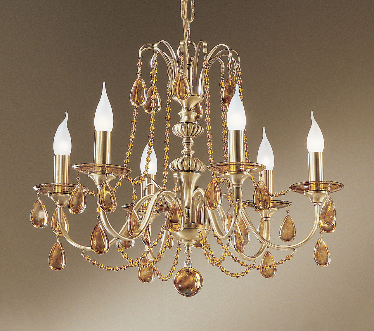 Classic Lighting 1226 FBR OTS Brussels Crystal Chandelier in Flemish Bronze (Imported from Spain)