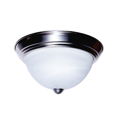 Trans Globe Lighting 13617 BN 11" Indoor Brushed Nickel Traditional Flushmount