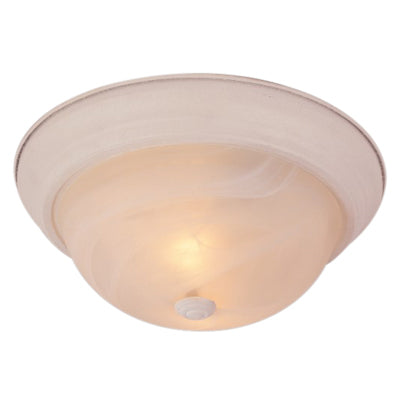 Trans Globe Lighting 13618 AW 13" Indoor Antique White Traditional Flushmount