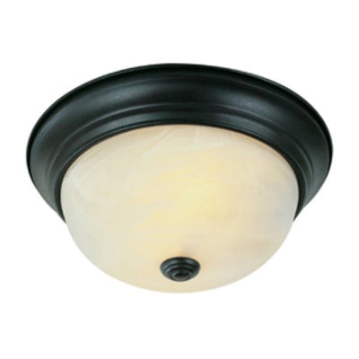 Trans Globe Lighting 13618 ROB 13" Indoor Rubbed Oil Bronze Traditional Flushmount