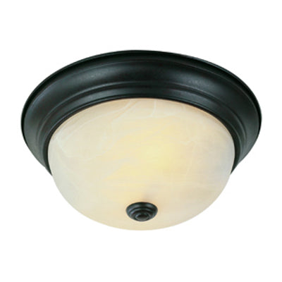 Trans Globe Lighting 13619 ROB 15" Indoor Rubbed Oil Bronze Traditional Flushmount