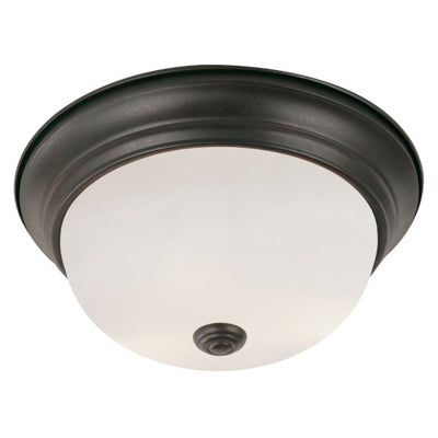 Trans Globe Lighting 13718 ROB 13" Indoor Rubbed Oil Bronze Traditional Flushmount