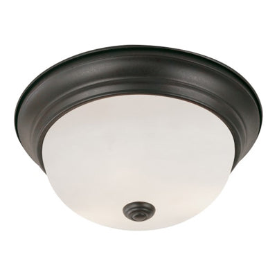 Trans Globe Lighting 13719 ROB 15" Indoor Rubbed Oil Bronze Traditional Flushmount