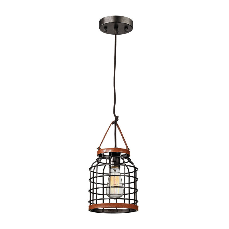 ELK Lighting 14306-1 Purcell 1 Light Pendant in Weathered Iron