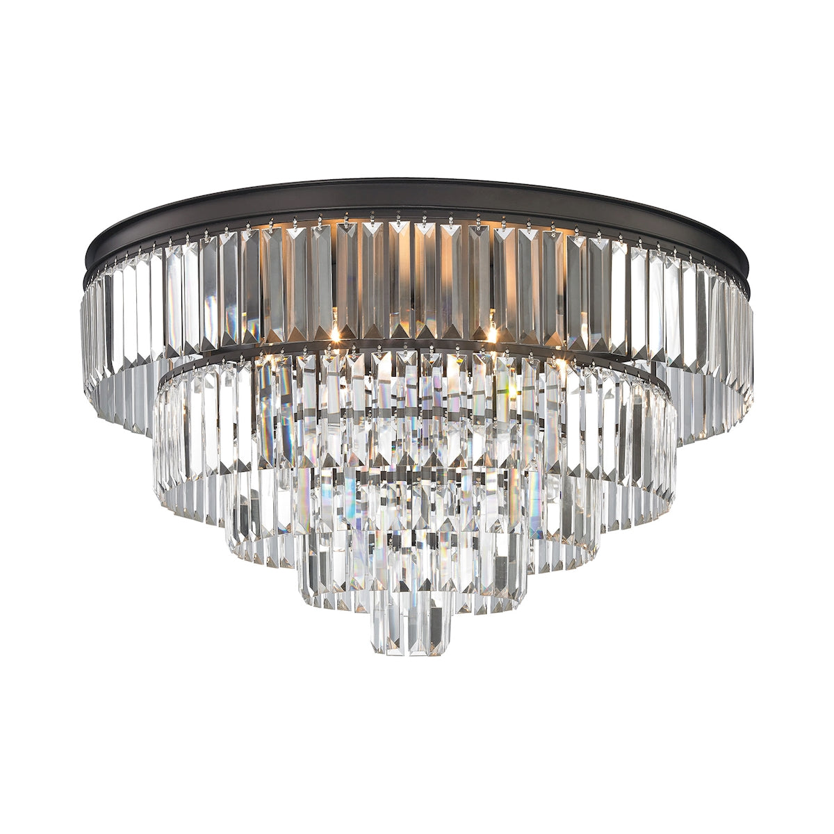 ELK Lighting 15226/6 Palacial 6-Light Chandelier in Oil Rubbed Bronze with Clear Crystal