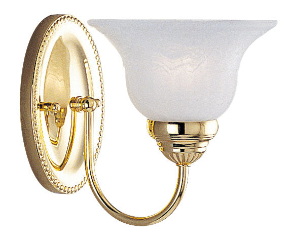 LIVEX Lighting 1531-02 Edgemont Bath Light in Polished Brass (1 Light)