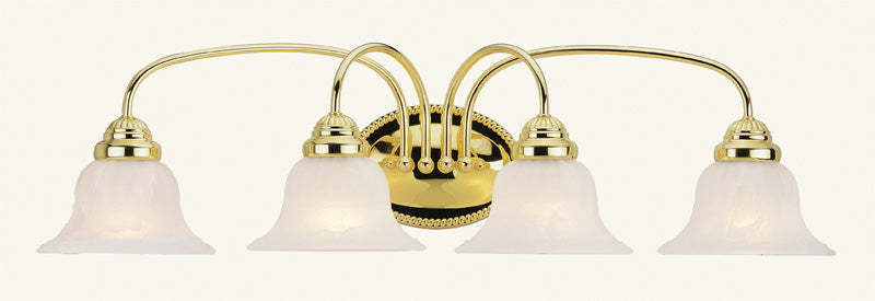 LIVEX Lighting 1534-02 Edgemont Bath Light in Polished Brass (4 Light)
