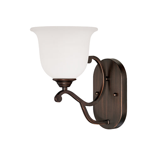 Millennium Lighting 1551-RBZ Courtney Lakes Turinian Scavo Wall Sconce in Rubbed Bronze