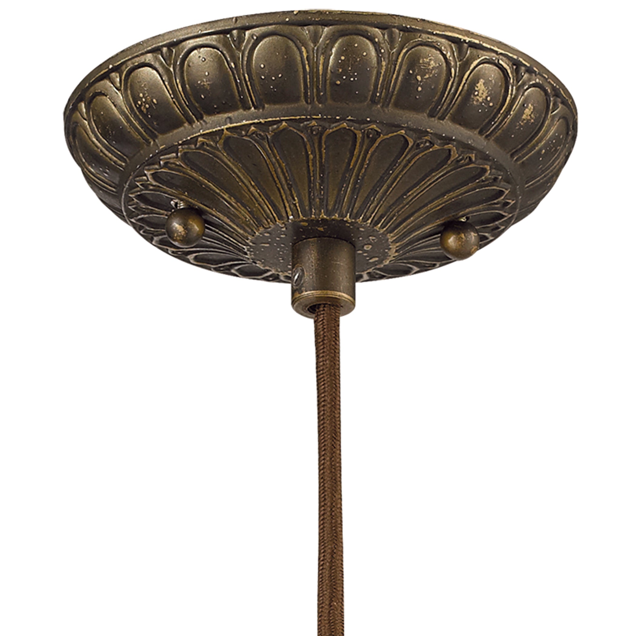 ELK Lighting 15976/1 Elizabethan 1-Light Mini Pendant in Dark Bronze with Crystal