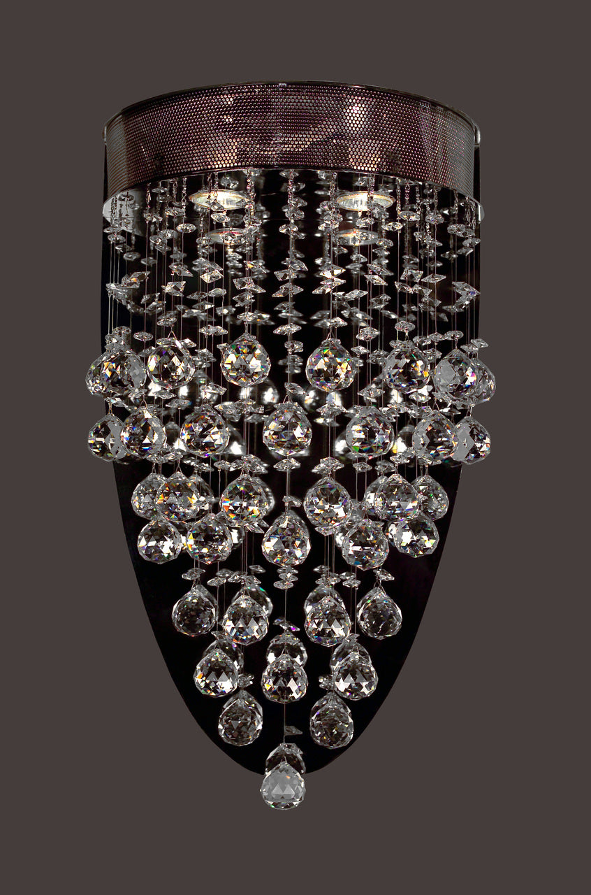Classic Lighting 16013 CH CP Andromeda Crystal Wall Sconce in Chrome