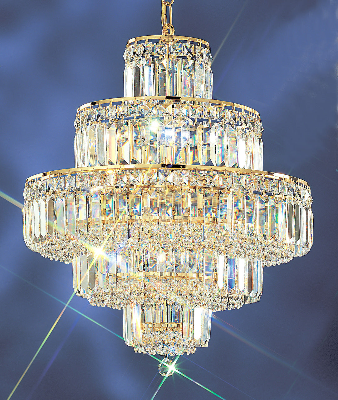 Classic Lighting 1601 G S Ambassador Crystal Chandelier in 24k Gold