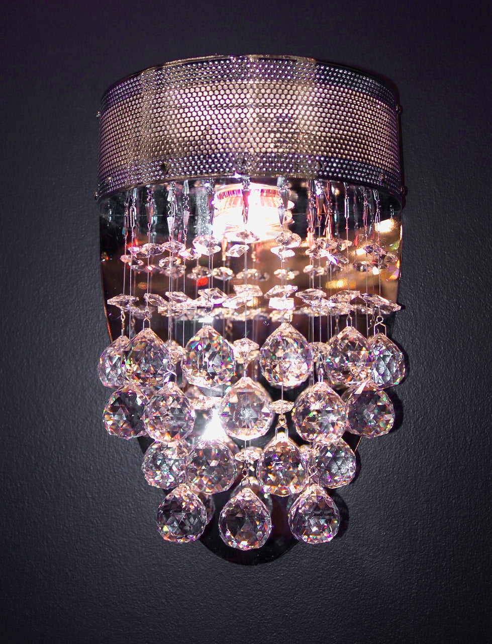 Classic Lighting 16024 CH CP Andromeda Crystal Wall Sconce in Chrome
