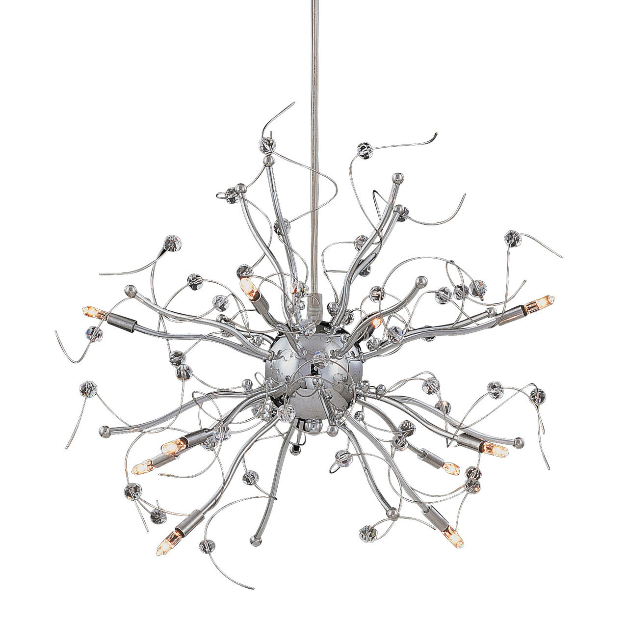 Classic Lighting 16070 CH Nitro Crystal Chandelier in Chrome