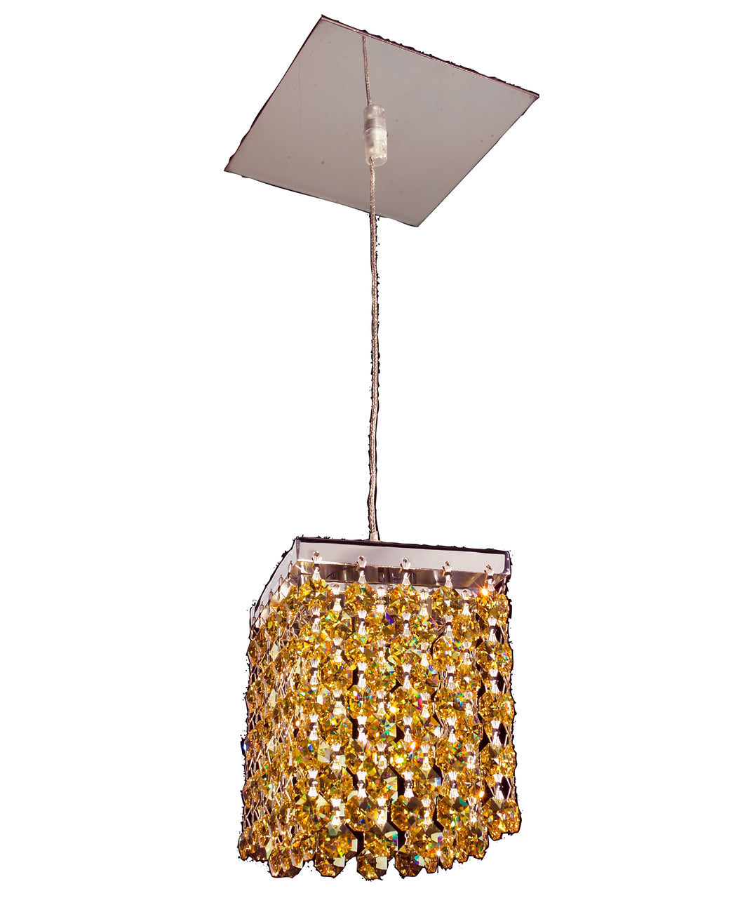 Classic Lighting 16101 SLT Bedazzle Crystal Pendant in Chrome