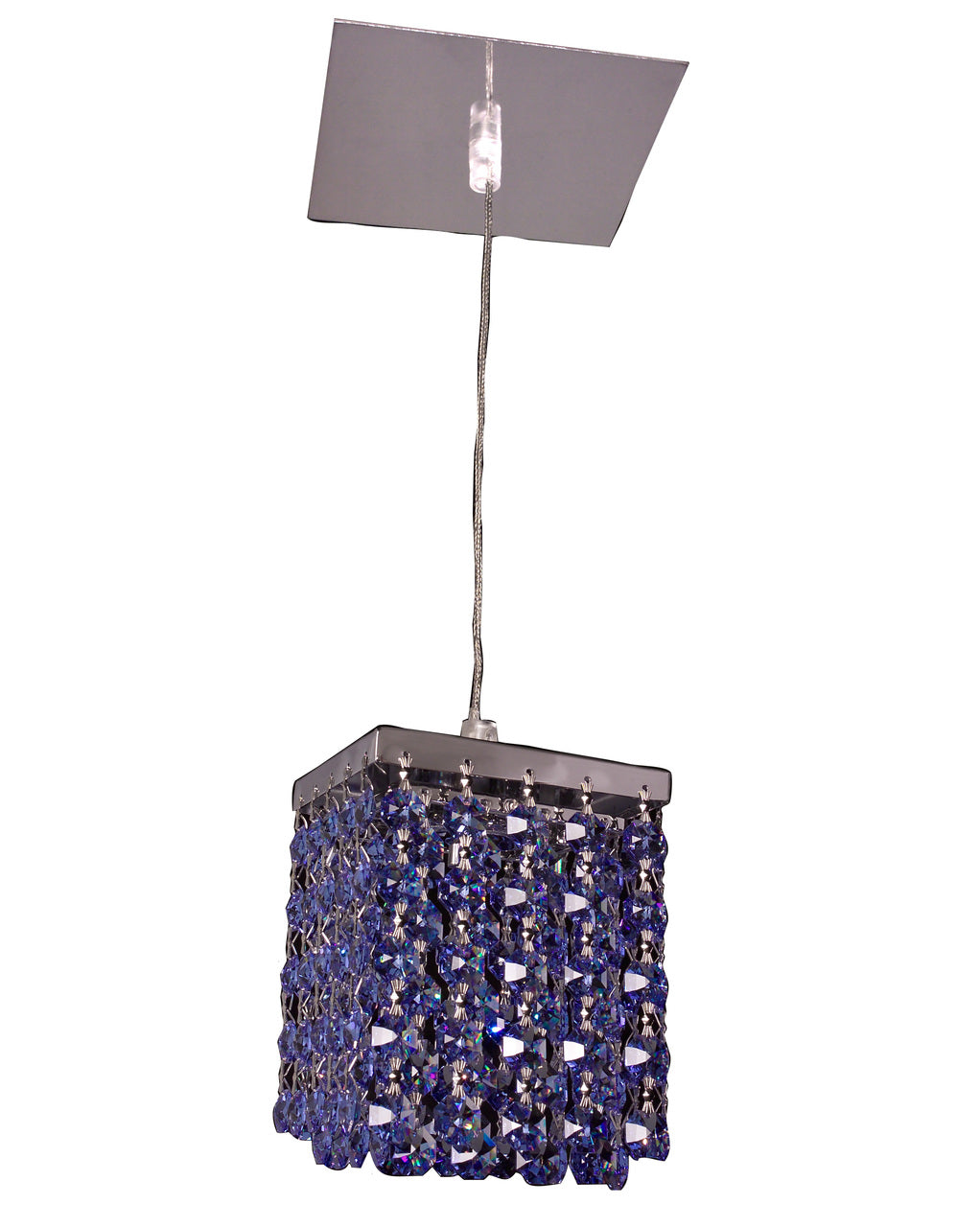 Classic Lighting 16101 SMS-S Bedazzle Crystal Pendant in Chrome