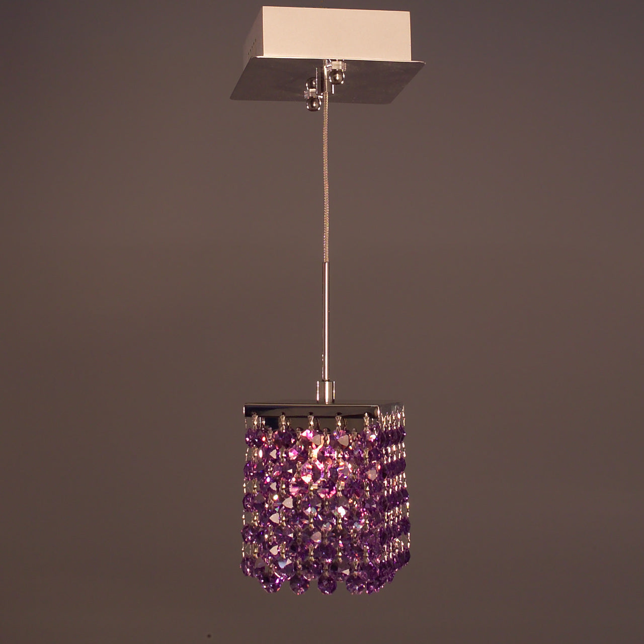 Classic Lighting 16101 VIO Bedazzle Crystal Pendant in Chrome