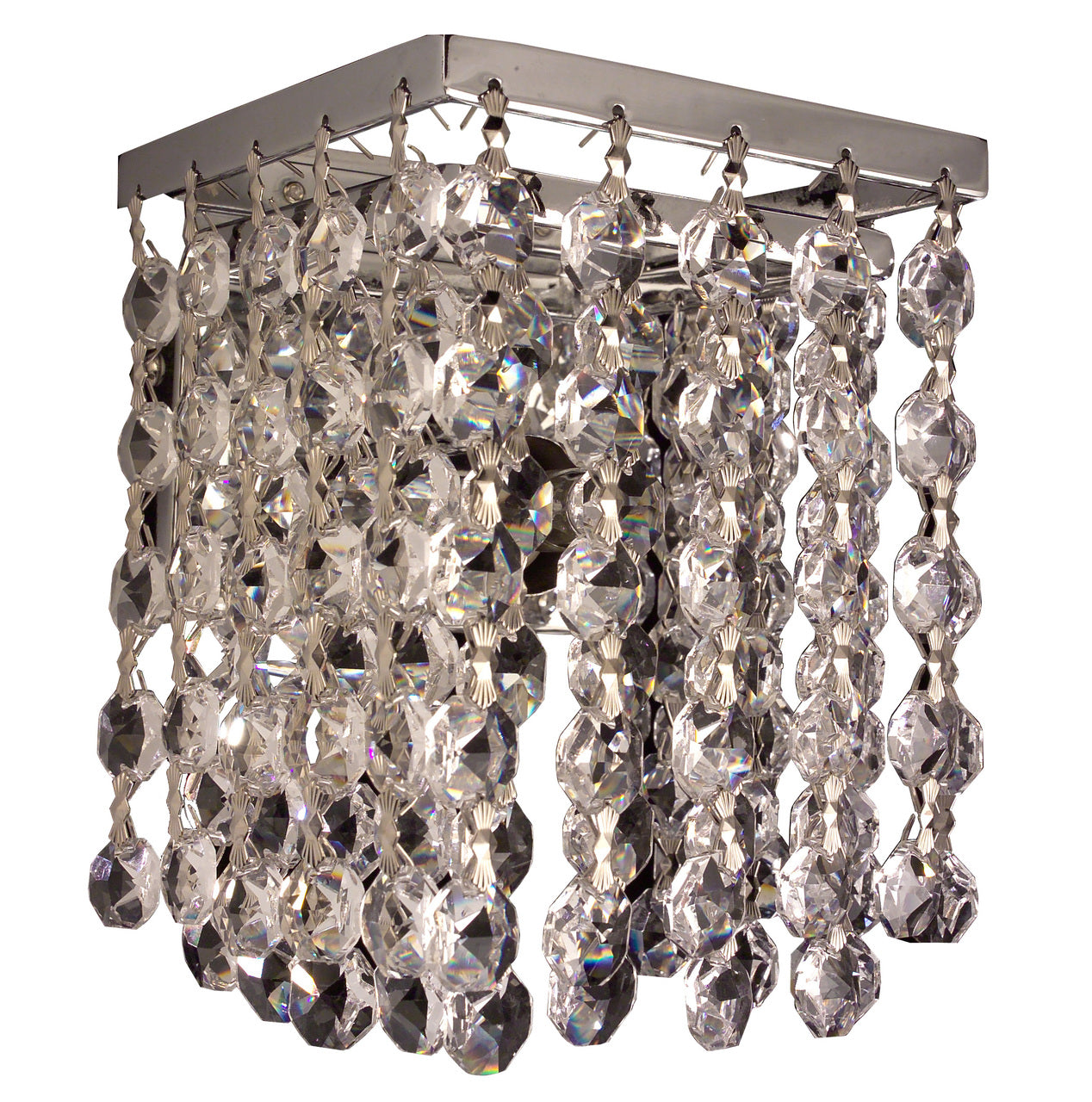 Classic Lighting 16102 BLK Bedazzle Crystal Wall Sconce in Chrome