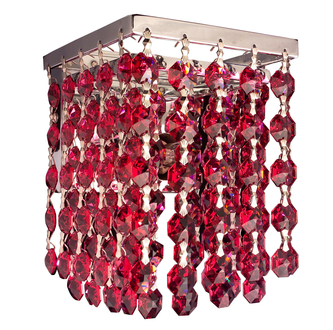 Classic Lighting 16102 SAP Bedazzle Crystal Wall Sconce in Chrome