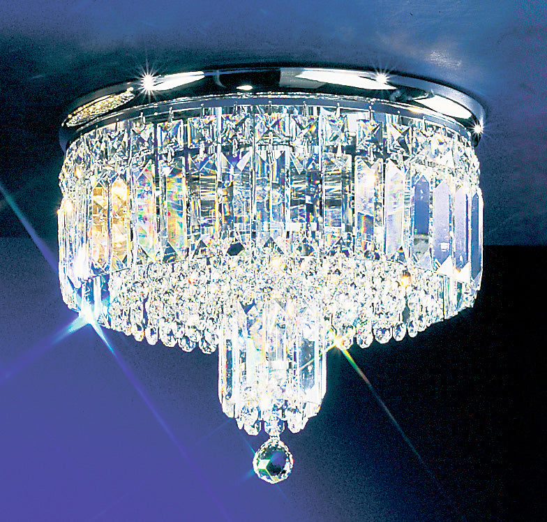 Classic Lighting 1621 G S Ambassador Crystal Flushmount in 24k Gold
